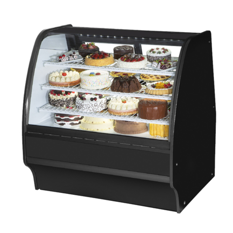 True Refrigeration TGM-R-48-SC/SC-S-S 48-Inch Curved Glass Bakery Display Case