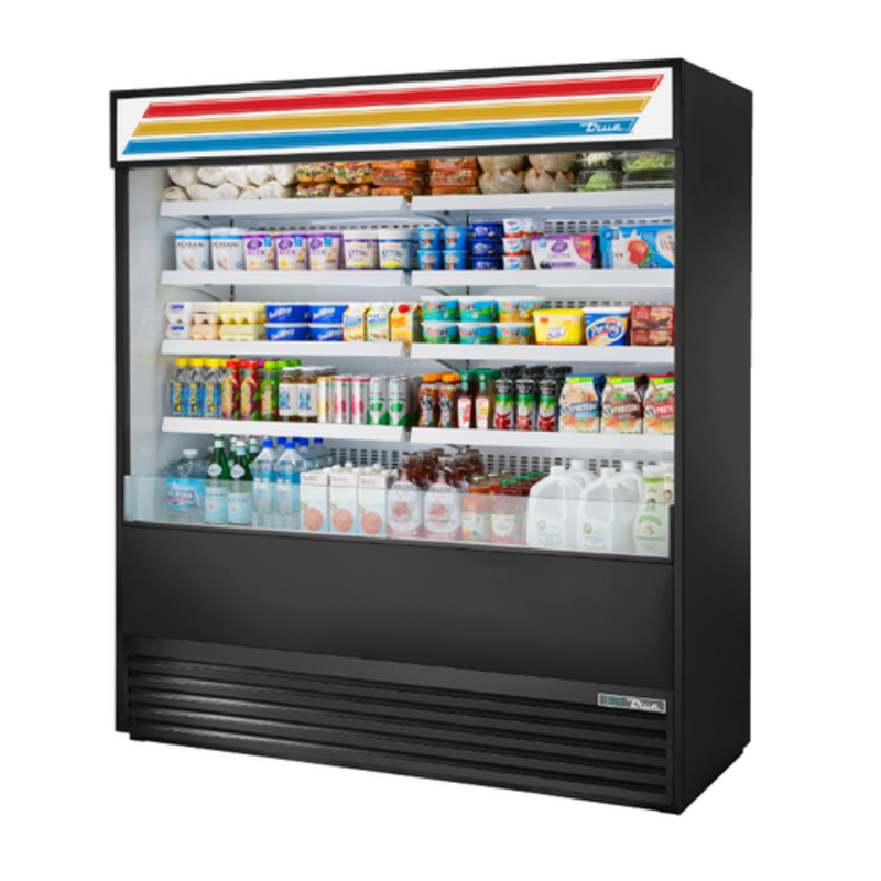 True Refrigeration TOAM-72-HC~TSL01 72-Inch Open Display Merchandiser
