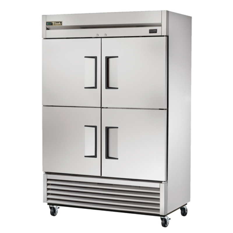 True Refrigeration TS-49-4-HC 54-Inch Two-Section Solid Half-Door Commercial Refrigerator