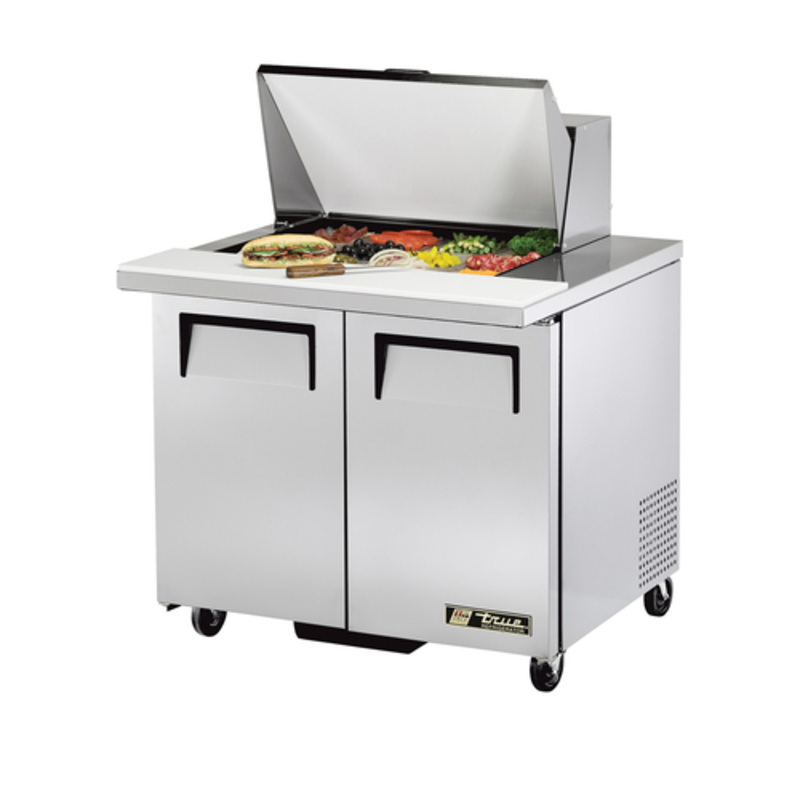True TSSU-36-12M-B-HC 36-Inch Mega Top Refrigerated Sandwich Prep Table