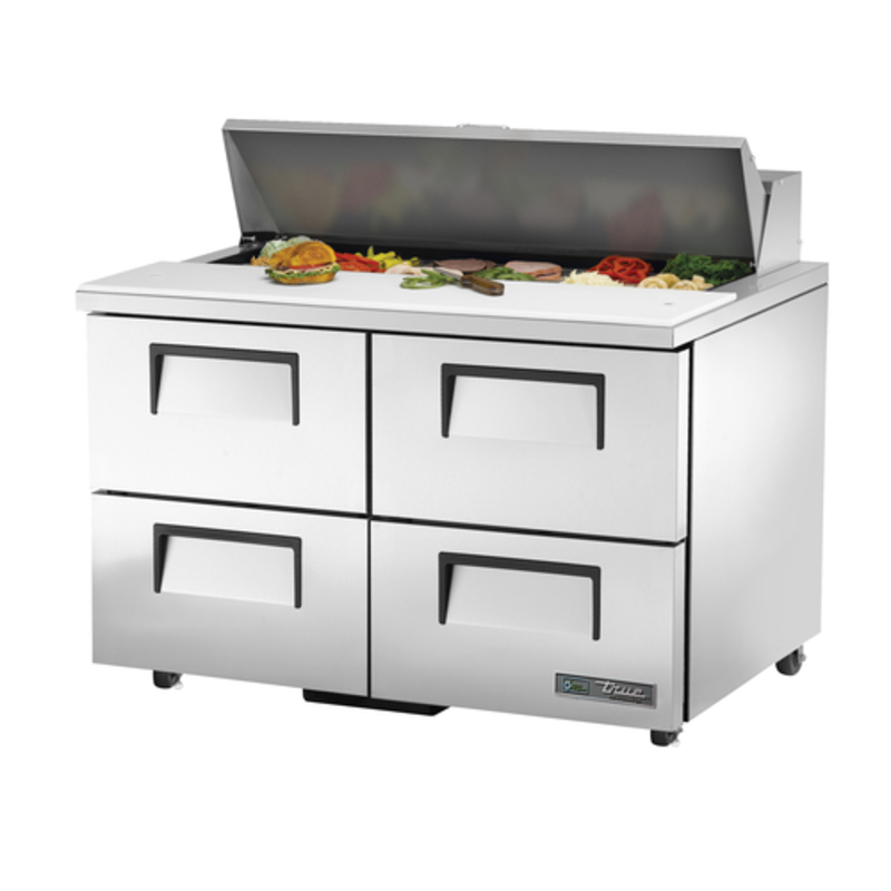 True TSSU-48-12D-4-HC 48-Inch 4-Drawer Sandwich and Salad Prep Table