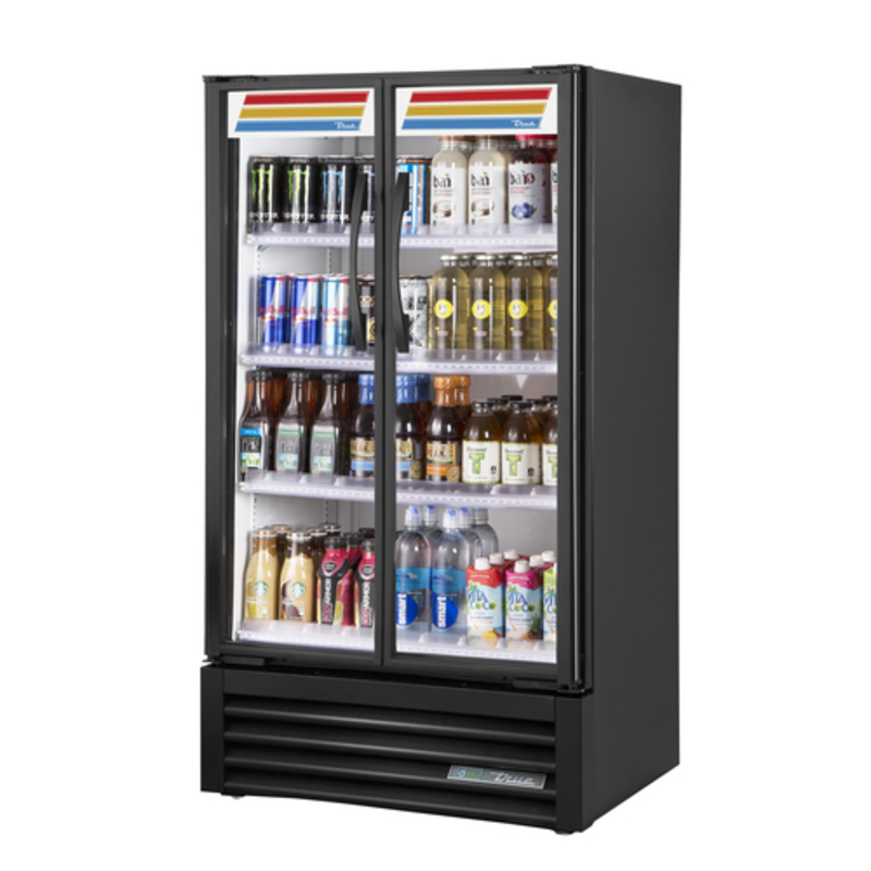 True TVM-30SL-HC~VM03 31-Inch Slim Line Glass Door Display Refrigerator