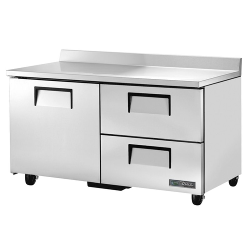 True TWT-60D-2-HC 60-Inch Commercial Worktop Refrigerator with Door and Drawers