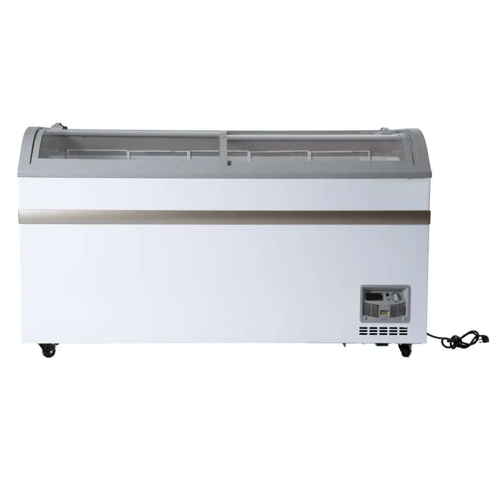 XS-500 Curved Glass Top Chest Freezer - 58" Width