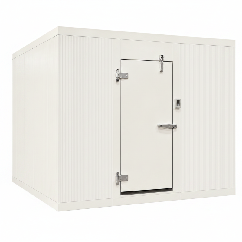 8x8 Walk in Cooler Kit with Cam-Lock Panels and Monoblock Cooling Unit