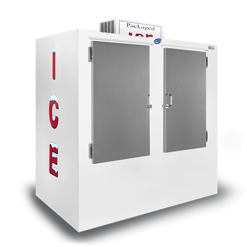 Leer TD120UASP 72-Inch 120 Cu. Ft. Solid Door Outdoor Ice Merchandiser