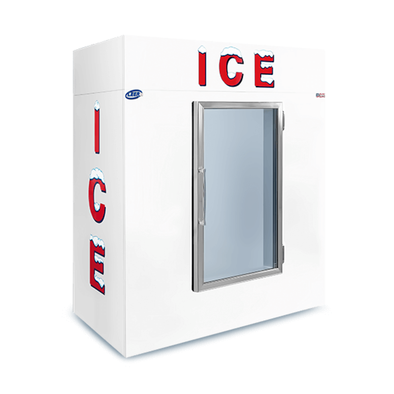 Leer L065UAGP 64-Inch Indoor Ice Merchandiser with Glass Door
