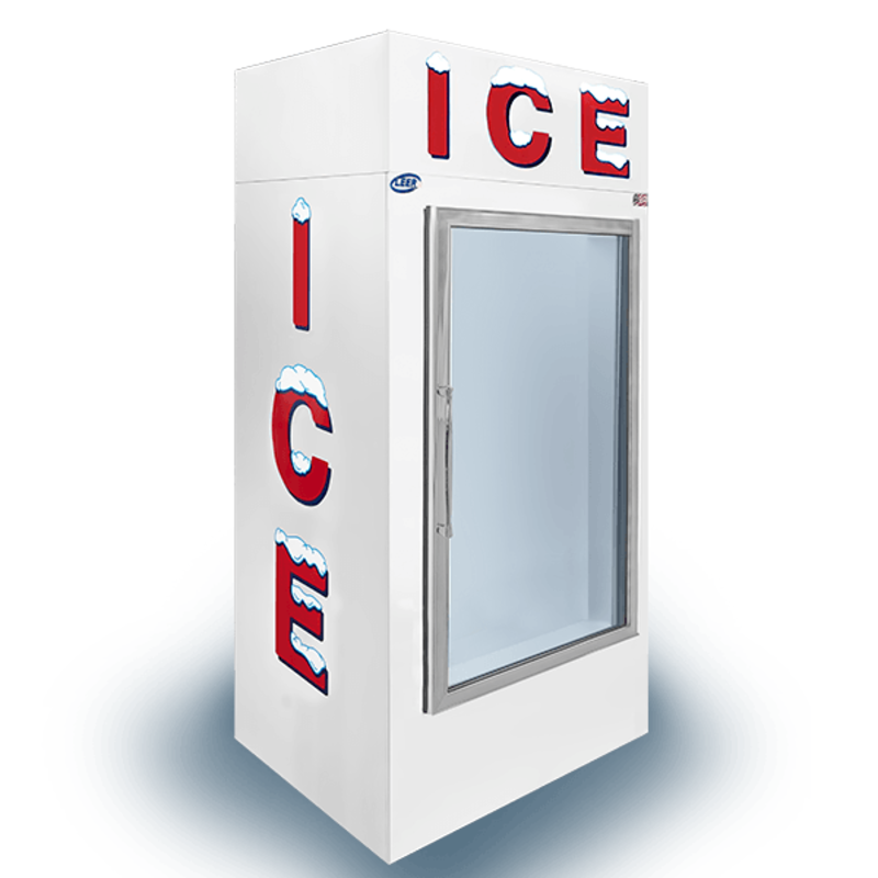 Leer L030UAGP 30 Cu. Ft. Glass Door Indoor Ice Merchandiser - 36"