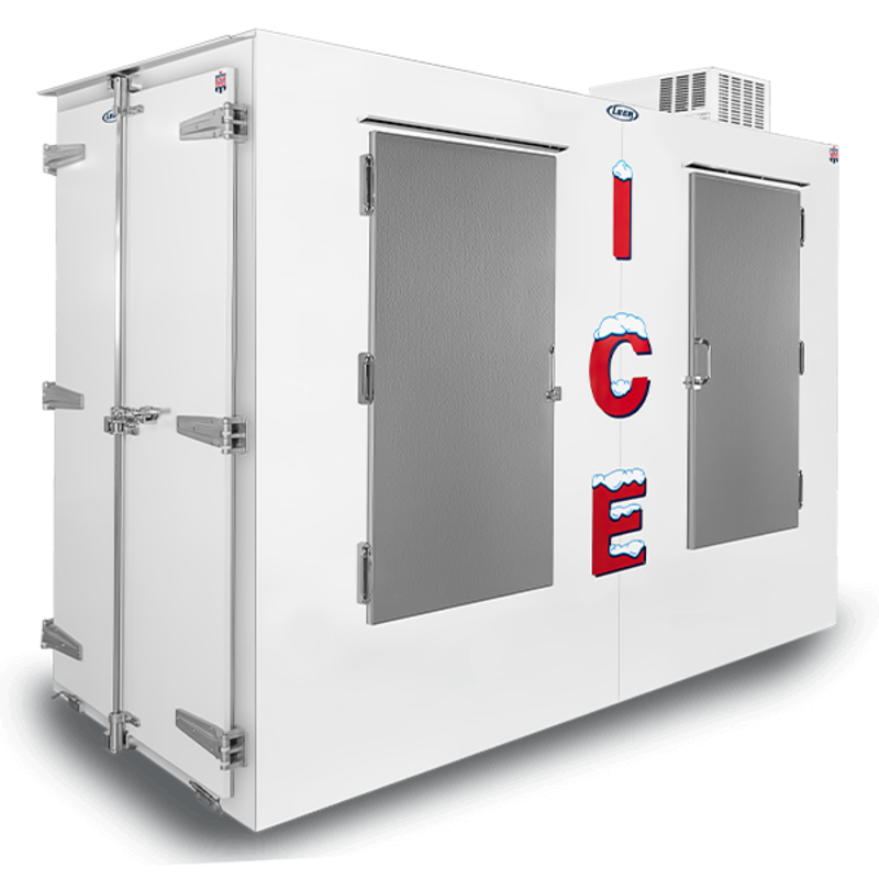 Leer L225UASPPL 225 Cu. Ft. Outdoor Ice Merchandiser with Pallet Loading Door