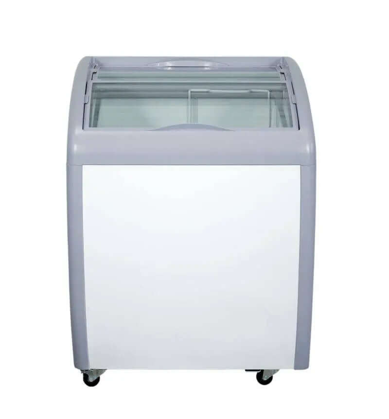 XS-160YX Curved Glass Top Chest Freezer - 26" Width