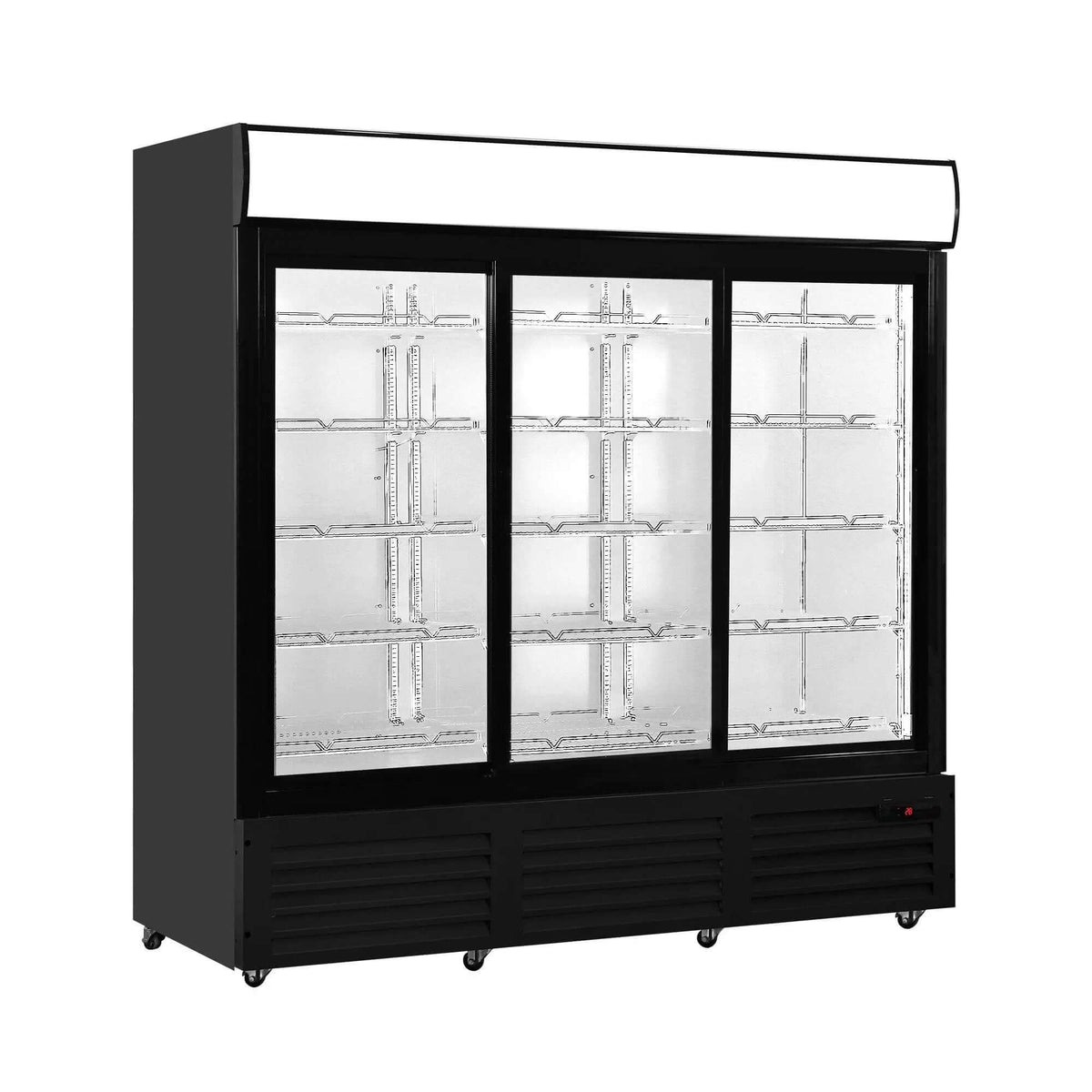 G1.9YBM3F Three Sliding Glass Door Refrigerator - 78" Width