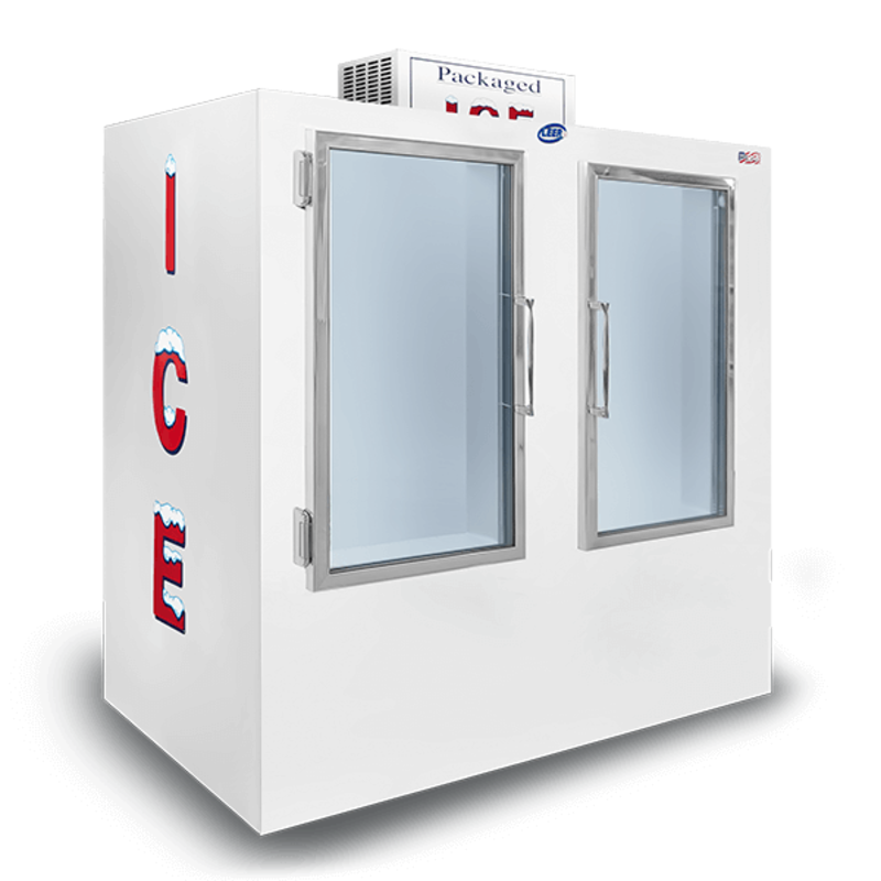 Leer TD120UAGP 120 Cu. Ft. Glass Door Indoor Ice Merchandiser